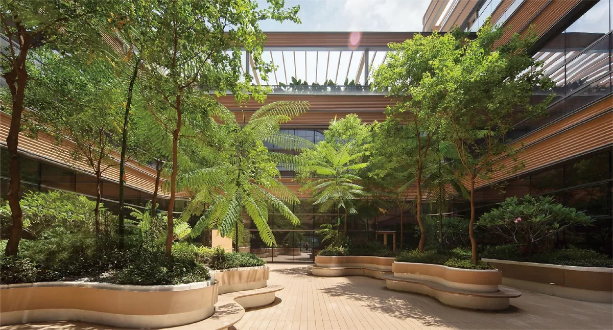 Garden courtyard · Illustrative setting