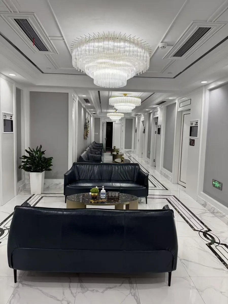 Waiting lounge · Illustrative setting